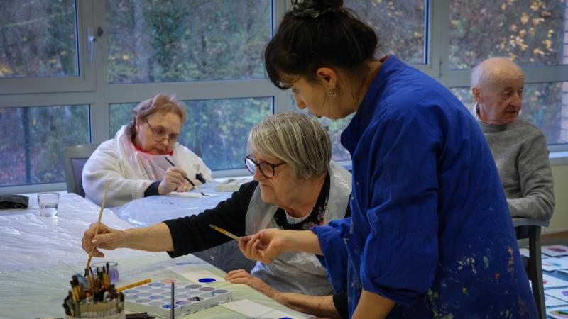 7 résidents ont participé aux ateliers artistiques.