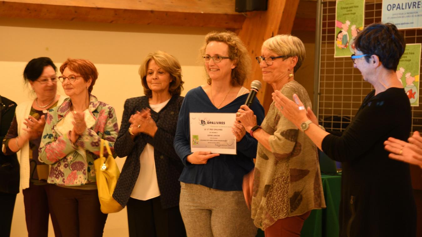 Le prix Opalivres décerné à Sophie Laroche, Boulonnaise