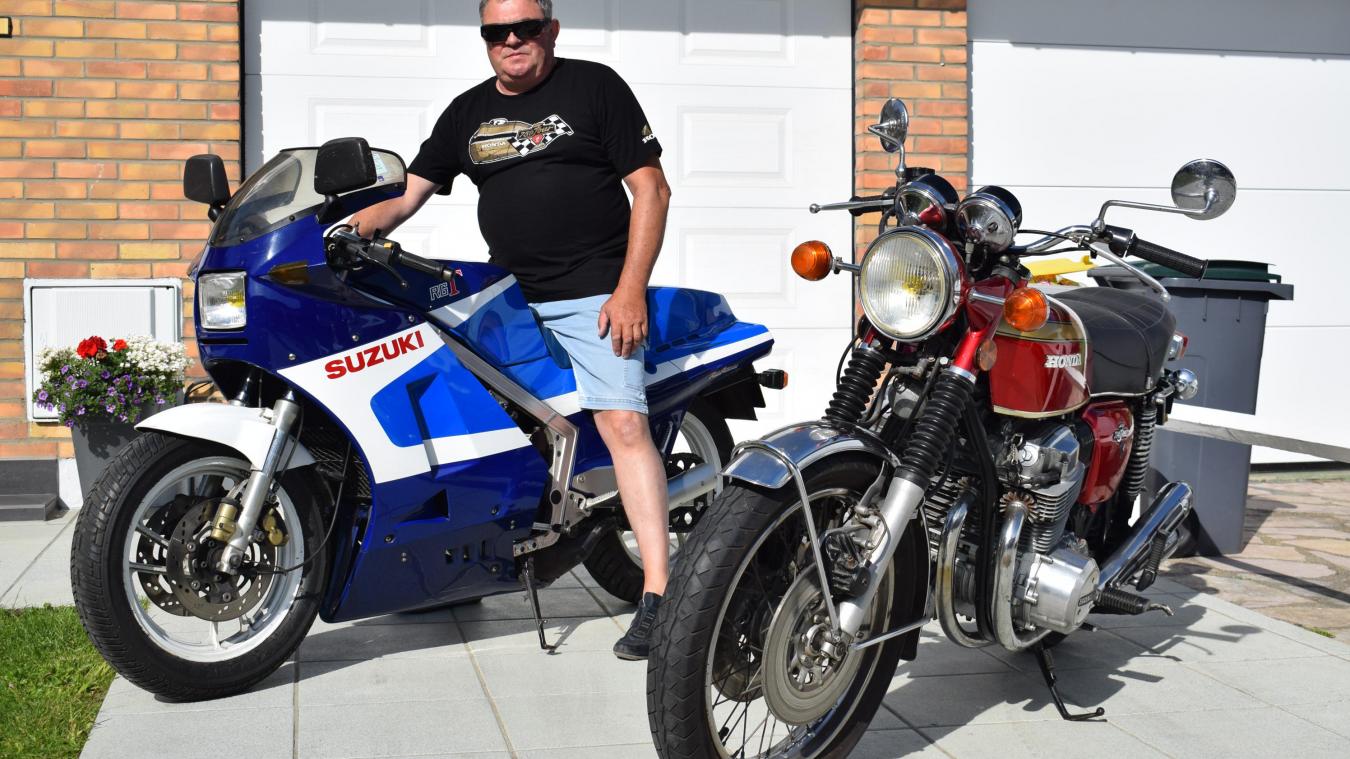 Patrick Est Ravi De Presenter Ses Deux Amours De Moto Ce Samedi A Hondschoote