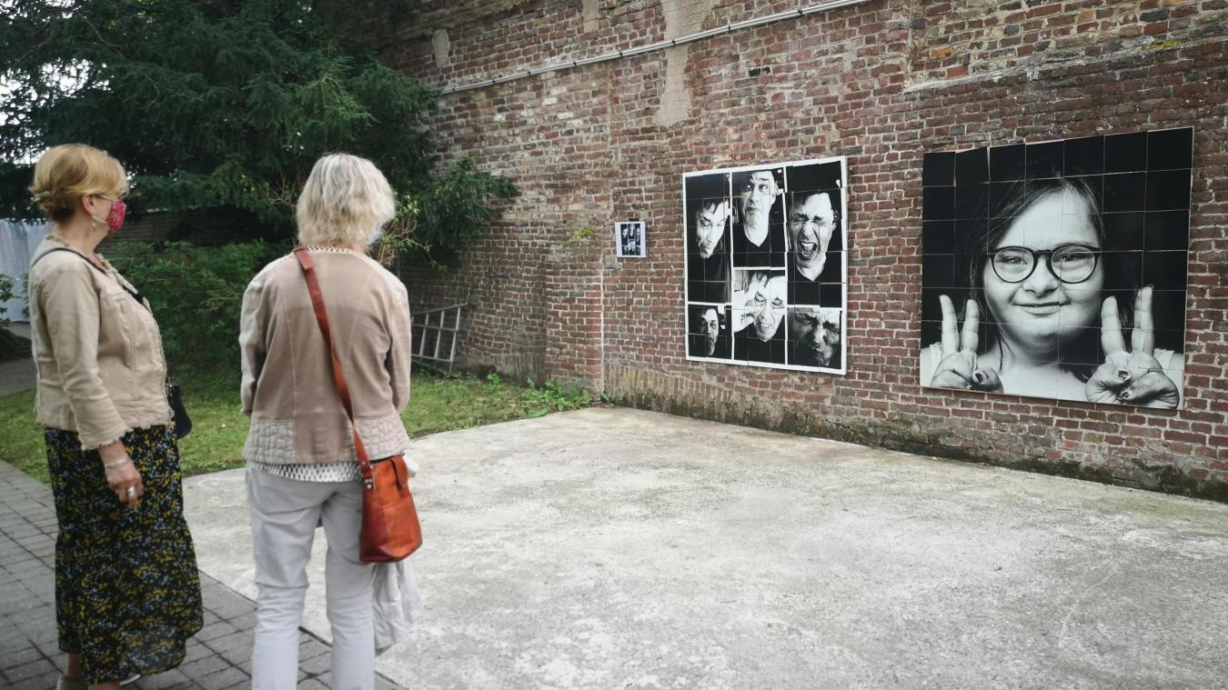 L’exposition est visible dans le jardin des Papillons Blancs, rue de la Sous-préfecture.