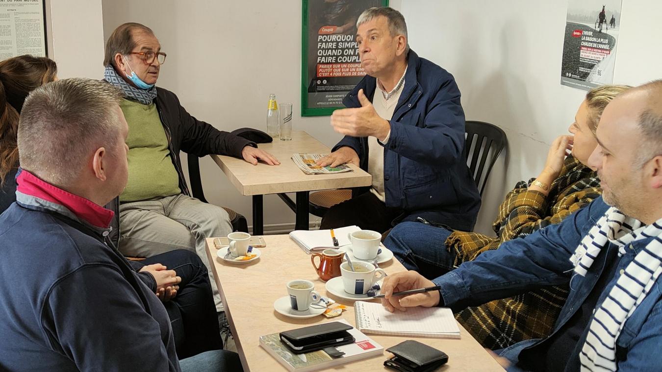 Berck-sur-Mer : de bon matin, au Galopin, le Caf Prsidentielle - Le  Rveil de Berck