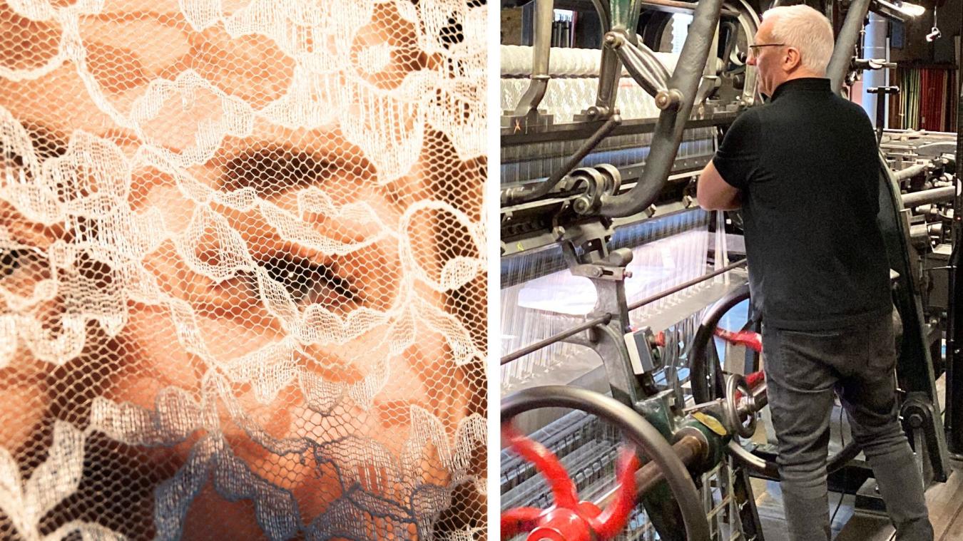 Il est possible d’observer la technique du tissage sur des métiers Leavers, 5 jours sur 7.