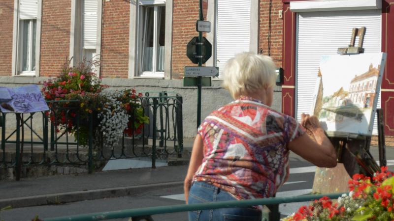 Des peintres se sont installés dans les rues ce dimanche