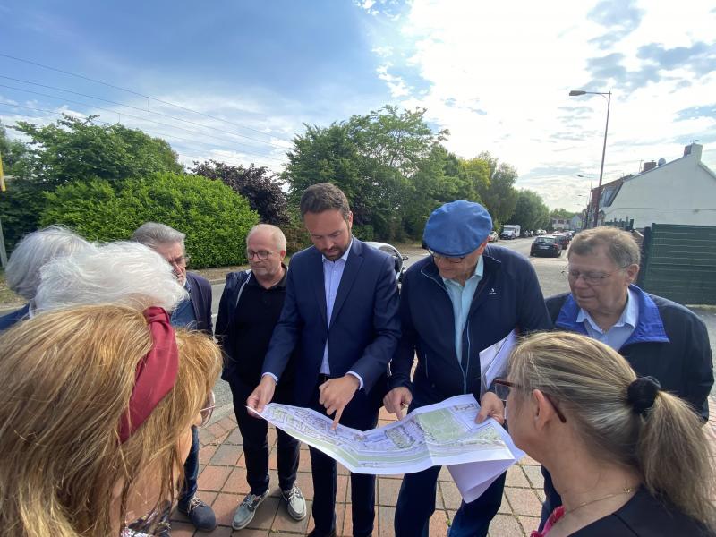 Hazebrouck l’avenue de SaintOmer en chantier de mijuin à septembre