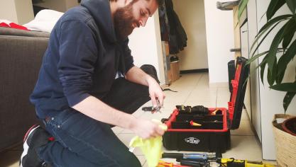 Béthune: Théo Level, technicien lumière, à l'arrêt forcé