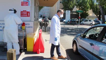Un nouveau drive-test Covid-19 à l'hôpital de Lens