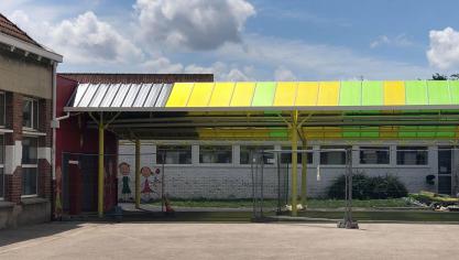 Travaux d'été à l'école Pergaud d'Estaires