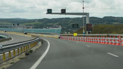 Le viaduc en chantier jusqu'en novembre