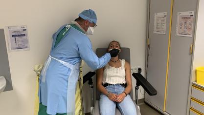 Un centre de dépistage Covid à Outreau en novembre