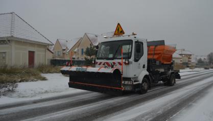 Berck : matinée enneigée (vidéo)