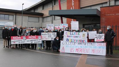 Bully-les-Mines: Une opération collège mort contre la fermeture des classes