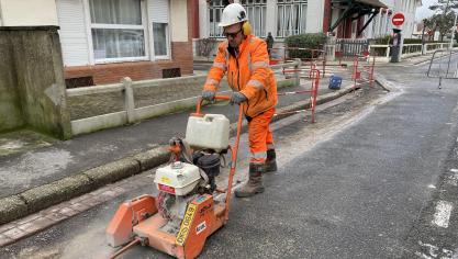 Les travaux pour la fibre optique ont débuté rue de Moscou, au Touquet