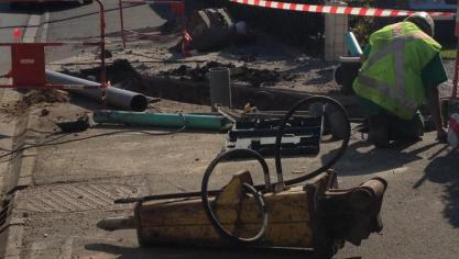 Cinq mois de travaux d'assainissement à Estrée-Blanche