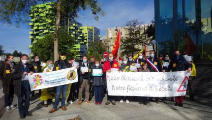 Une manifestation avait été organisée à Lille le 21 octobre 2020 pour défendre l’enseignement du flamand à l’école.