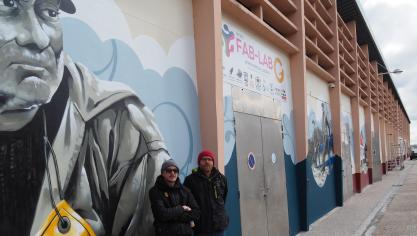 Grand-Fort-Philippe : ils graffent le passé marin de la ville sur une fresque au Minck