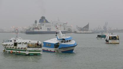 En décembre 2014, la crainte de quotas de pêche avait conduit à un filtrage des entrées et sorties des ferries dans le port. Archives