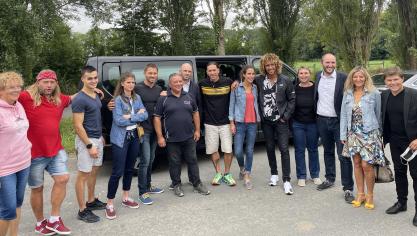 Les aventuriers on été accueillis par Bruno Brouillé, gérant de Archery aventures.