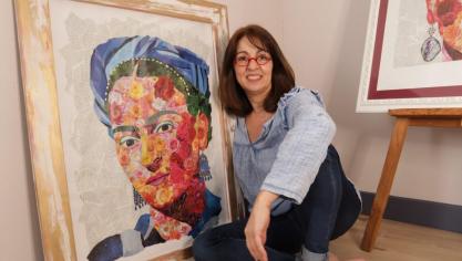 Charlotte His, ici dans son atelier à Neuville-sous-Montreuil. (photo archives)