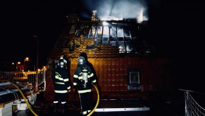 L’incendie a essentiellement touché le premier étage et la toiture. Photos SDIS 59