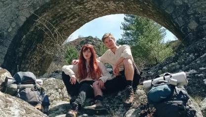 Le couple, Nolwenn le Calvez et Aurélien Caux, est parti le 27 mars de Montpellier.