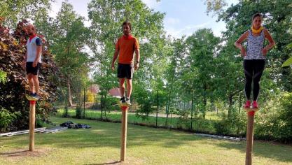 Après 40 minutes d’effort, l’épreuve des poteaux a été remportée par Simon Vanvlamertinghem.