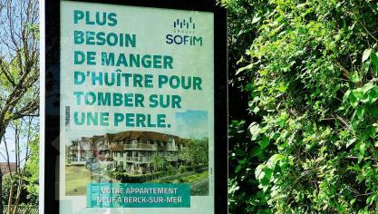 Le groupe immobilier Sofim a fait preuve d’imagination avec des phrases percutantes concernant les contructions berckoises... placardées dans Rang.