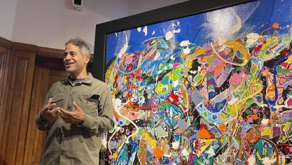 L’exposition offre à voir tout le parcours et l’évolution de l’artiste