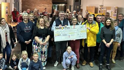 Un chèque d'un montant de 7917,58 euros a été remis ce vendredi soir à l'AFM Téléthon par le centre Cousteau.