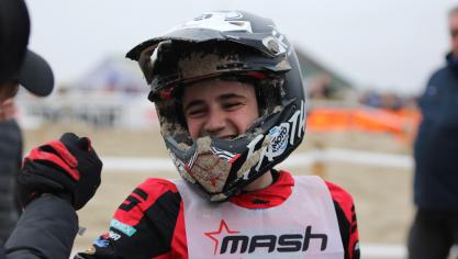Sleny Goyer, vainqueur de l’Enduropale Espoirs.