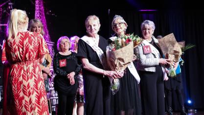 Nadine Portemont, Miss Mamie, était entourée de ses deux dauphines: Gisèle Marciniak, de Richebourg, et Patricia Covea, d’Aire-sur-la-Lys.