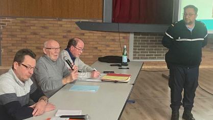 Bernard Milleville a accueilli la population pour la présentation du projet de vidéoprotection.