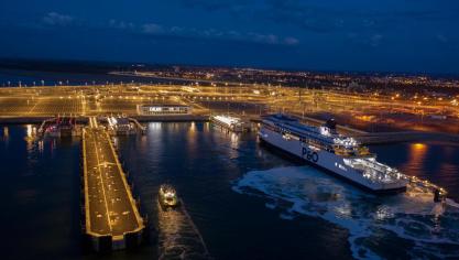Le nouveau port de Calais a été mis en service en octobre 2021.