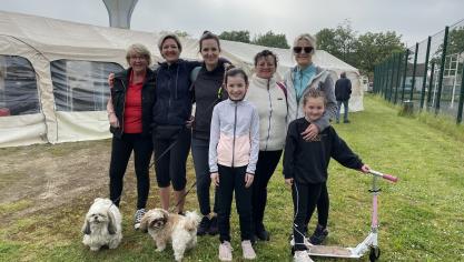 Les marcheurs étaient au rendez-vous dés la matinée.