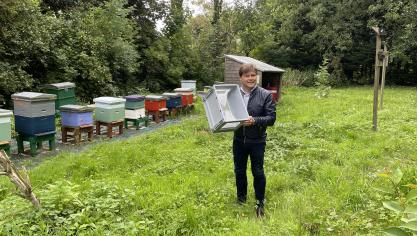En 2024, David Bailleul, maire de Coudekerque, avait installé des pièges à frelons dans les espaces verts.