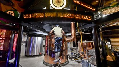 Microbrasserie du restaurant des 3 brasseurs à la Cite europe.