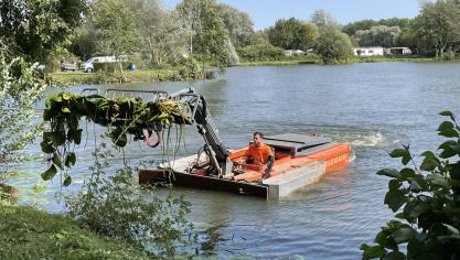 Il aura fallu deux jours pour retirer les nénuphars.