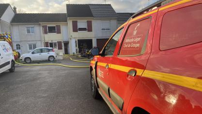 Les pompiers de Saint-Omer étaient sur place.