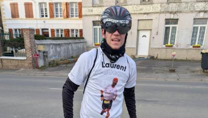Louis Beaucamp parcourt de nombreux kilomètres cette semaine pour son père.