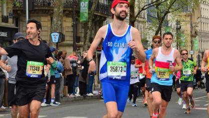 L’athlète du SO Calais Athlétisme Mathieu Capon a participé au marathon de Paris pour la deuxième année consécutive.