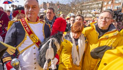 Avant de démarrer la bande de Dunkerque, un hommage avait été rendu à Cô Schlock II, mort le 19 février.