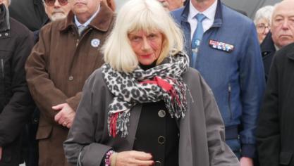 Christine Engrand, en mars à Calais à l’inauguration de la caserne Arnaud Beltrame.