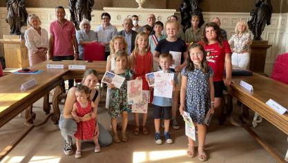 Les gagnants du concours ont été reçus en mairie.