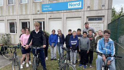 Les SEGPA de Boris Vian partent ce lundi 19 mai pour cinq jours de voyage à vélo.