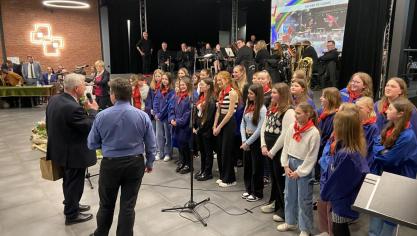 La chorale de Lavoisier, lors de la cérémonie des vœux 2025.