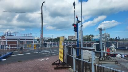 Le pont Henri Hénon à Calais subit régulièrement des travaux.