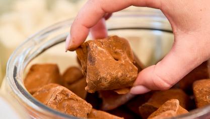 Les guimauves tout chocolat (façon Truffe) noir cœur de guanaja ont quant à elles reçu la médaille de bronze aux Épicures l’an dernier.