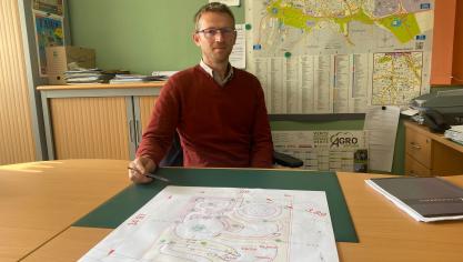 Tout commence par un plan élaboré par Emmanuel Dufrene chef du service jardin.