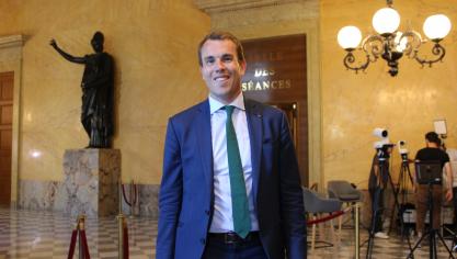 Marc de Fleurian lors de la séance inaugurale à l’assemblée nationale, le 18 juillet 2024.