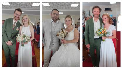 Trois couples se sont unis à Wimereux.