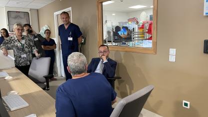 Yannick Neuder était à l’hôpital de Dunkerque ce jeudi 26 juin.